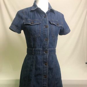 Denim midi dress XS size